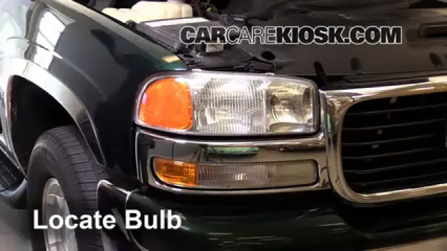 2004 GMC Yukon SLT 5.3L V8 Éclairage Feux de route (remplacer l'ampoule)